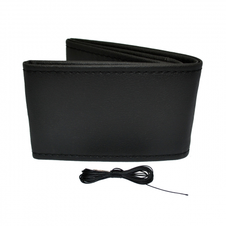 Accesorii Autoturisme - Husa volan neagra care se coase cu ac si ata neagra 38-39 cm