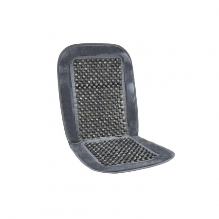 Accesorii Autoturisme - Huse auto cu bile de masaj din lemn si margine de plus gri CSM-01-Grey