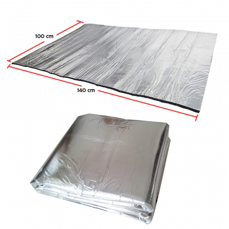 Accesorii Autoturisme - Material insonorizant auto cu strat din aluminiu, dimensiune 140cm x 100 cm x 6mm