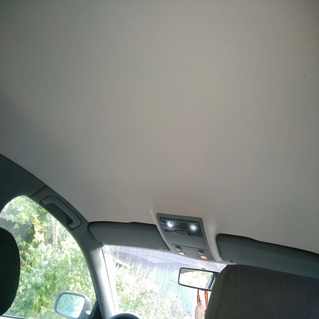 Material pentru reconditionare plafon auto, material textil cu spate buretat, culoare Gri Deschis