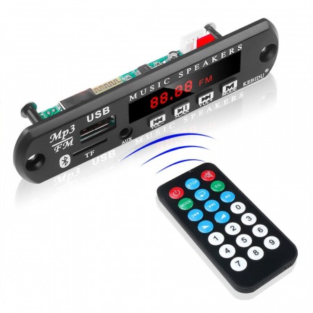 Kituri DIY - Modul Bluetooth, MP3, radio FM, citire USB/TF, afisaj LED, intrare AUX, telecomanda​​​​​​​