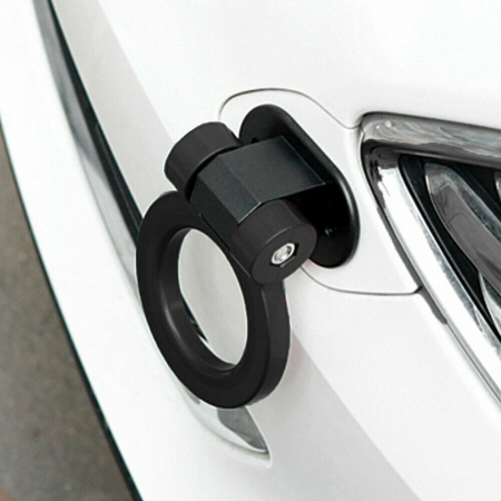 Tuning Auto - Ornament carlig remorcare RACING SPORT - NEGRU