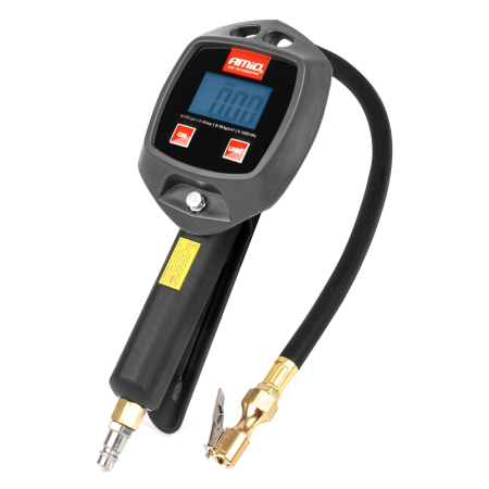 Piese utilaje - Pistol umflare roți cu manometru digital 18 bar AMIO-04482 – Pistol aer cu manometru digital pentru anvelope