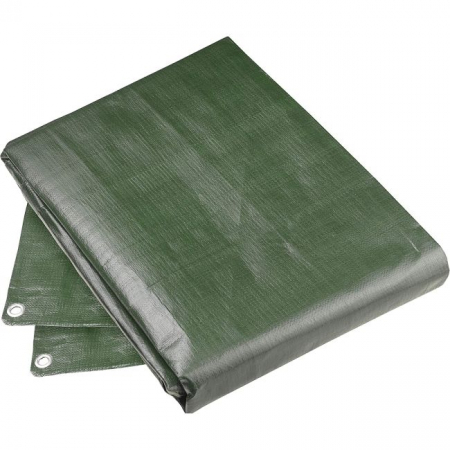 Produse - Prelata Impermeabila cu ochiuri metalice de prindere,  6,0m x 8,0m, 120g-m2 verde
