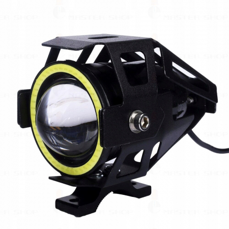 Proiector LED cu Lupa, Angel Eye ALB si Devil Eye RED 12V [5]