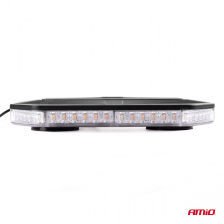 Rampa luminoasa girofar, culoare Orange, alimentare 12-24V, 48 LED-uri, protectie IP56, montaj cu magnet [1]
