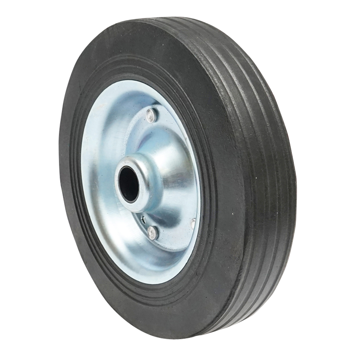Piese remorci - Roata de cauciuc 200X50mm cu janta metalica pentru roata de sprijin remorca prindere pe ax fi20mm