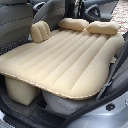 Saltele Auto - Saltea Autogonflabila pentru calatorii, 130 x 80 cm - Crem