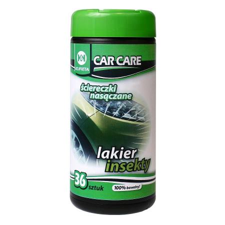 Accesorii Autoturisme - Servetele umede pentru indepartarea petelor de insecte 36 buc