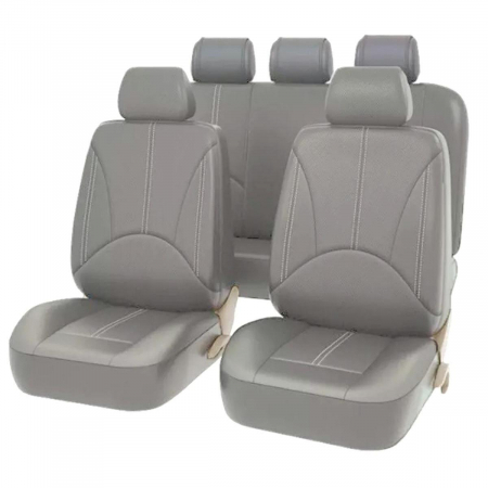 Accesorii Autoturisme - Set huse scaun auto UNIVERSALE din piele ecologica GRI 11 componente, AVX-AG338G