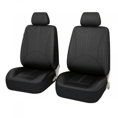 Set huse scaun auto UNIVERSALE din piele ecologica NEGRU AG338E - 11 piese [3]