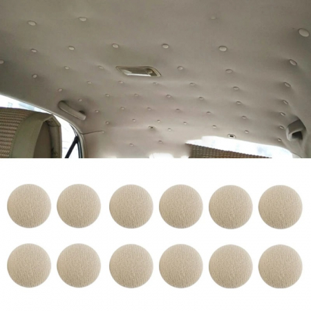 Set 12 clipsuri pentru reparatii tapiterie plafon auto bej [1]