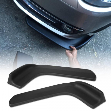 Accesorii Autoturisme - Set 2 buc. aripioare Racing, prelungire bara tuning din plastic culoare neagra