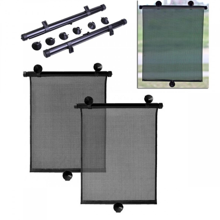Set 2 buc. jaluzele auto retractabile, latime 40cm, culoare Neagra [5]