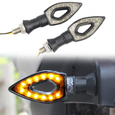 Accesorii Moto - Set 2 lampi semnalizare Arrow Led pentru motocicleta, 12V, AVX-ZD59