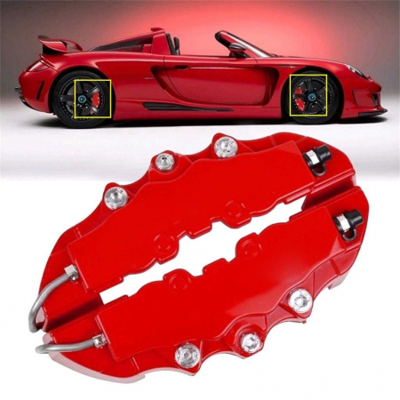 Tuning Auto - Set 2 ornamente pentru etrieri, marime S, culoare Rosie