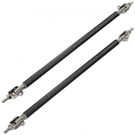 Set 2 bare din Aluminiu reglabile pentru Consolidare Spoiler, lungime 15cm, carbon [2]