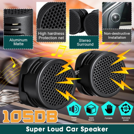 Car Audio si Multimedia - Set 2 tweetere auto, 30W RMS, 35 x 25 mm