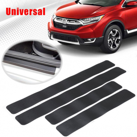 Accesorii Autoturisme - Set 4 bucati protectie praguri Carbon 3D Universal culoare neagra