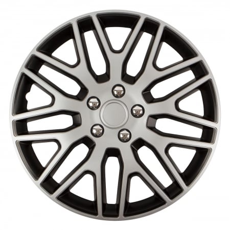 Accesorii Autoturisme - Set 4 capace roti model DAKAR 17" - SILVER & BLACK