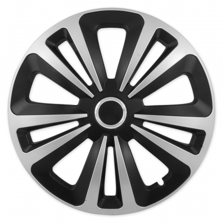 Accesorii Autoturisme - Set 4 capace roti model Terra II, 15 inch, cu inel cromat