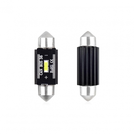 Iluminat Auto - Set becuri auto cu LED CANBUS sofit C5W 1 SMD 36mm Alb 12/24V