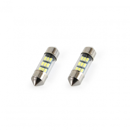 Iluminat Auto - Set becuri auto cu LED sofit C5W 9 SMD 31mm Alb 12V