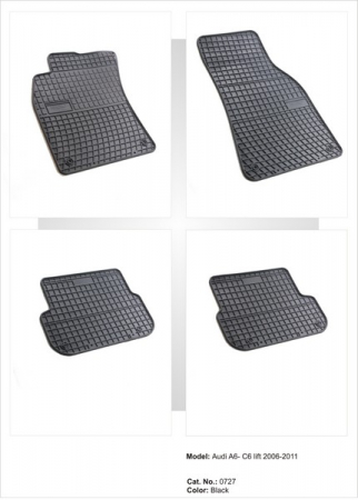 Set covoarase cauciuc AUDI A6-C6 2006-2011 facelift ( 0727, P30 ) [2]