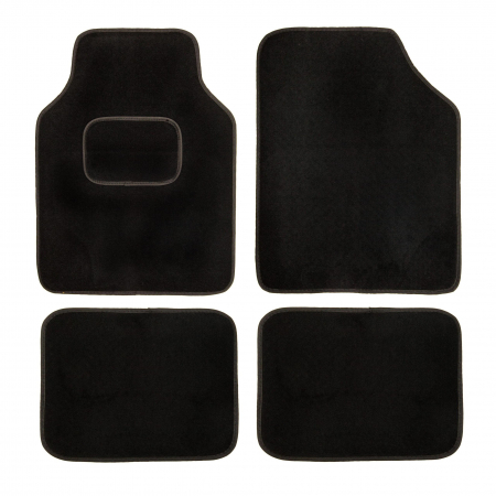Produse - Set de covorase universale din mocheta culoare neagra, 4CARS