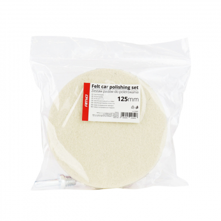 Set de lustruit Felt Car cu doua tampoane + disc 125 mm + adaptor M14 [4]