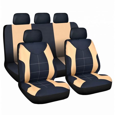Accesorii Interior - Set huse scaun auto ieftine, Universale 9 piese, model ELEGANCE