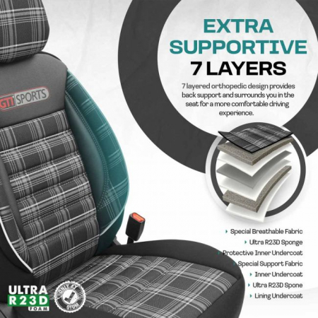 Set huse scaun auto PREMIUM, Universale, fractionate, OTOM GTI SPORT 807 [4]
