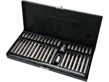 Produse - Set profesional cu 40 biti (hex, spline, torx)