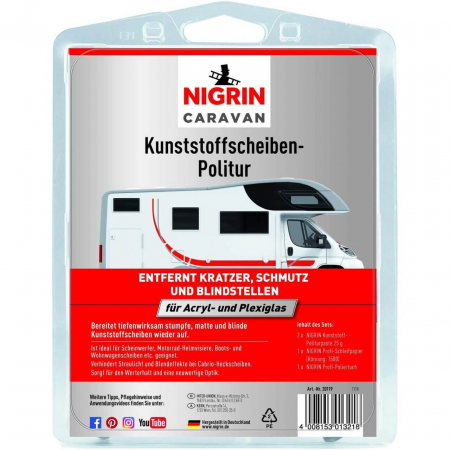 Auto - Solutie indepartare zgarieturi rulota, plexiglas NIGRIN