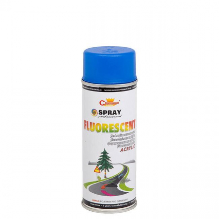 Accesorii Autoturisme - Spray Vopsea Fluorescent 400ml Albastru Champion Color
