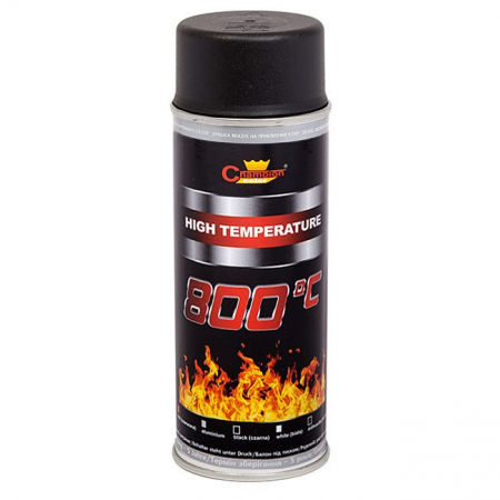 Spray Vopsea neagra pt etrieri 400ml, Champion Color, 800 °C [1]