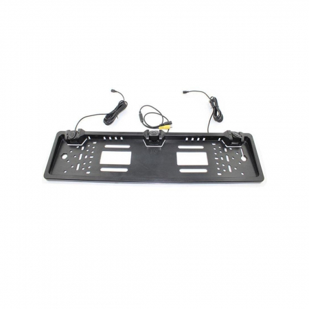Suport numar auto cu camera video si 2 senzori parcare 12V (afiseaza distanta pe ecranul camerei) Cod: JCS-041-2-22 [2]