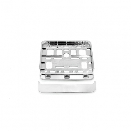 Suport Numar - Suport numar inmatriculare cromat pentru scooter 11.4 x 14cm