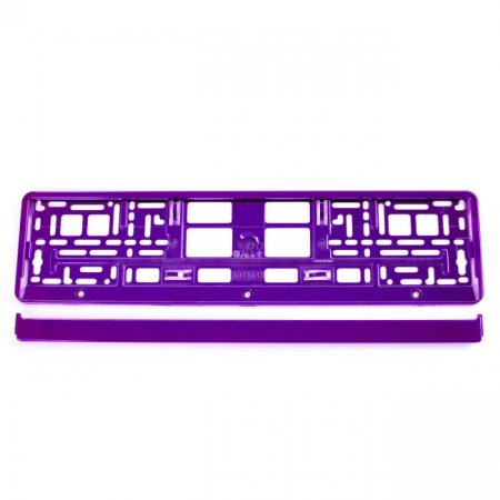 Suport numar inmatriculare VIOLET din plastic, calitate Premium [3]