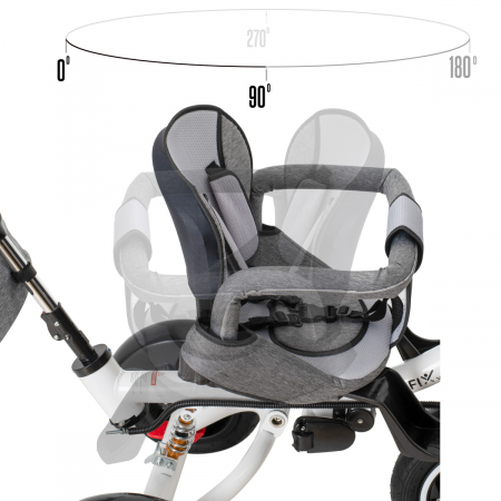 Tricicleta si Carucior pentru copii Premium TRIKE FIX V3 culoare Gri [2]