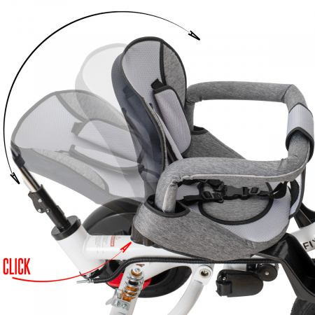 Tricicleta si Carucior pentru copii Premium TRIKE FIX V3 culoare Gri [3]