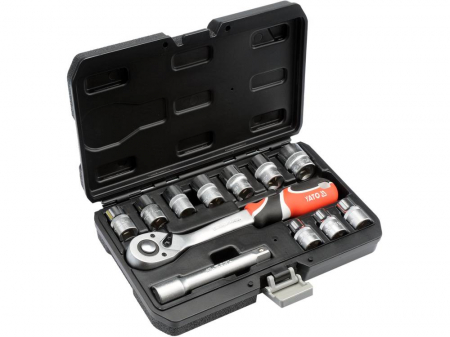 Scule service - Trusa chei tubulare 1/2'' cu clicket - 12 piese