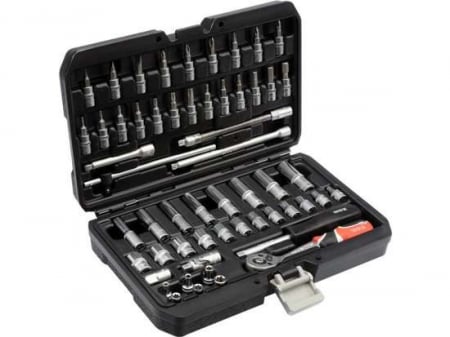 Produse - Trusa chei tubulare + Biti 1/4'', 56 componente