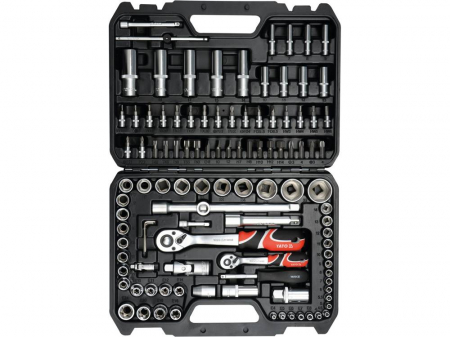 Scule service - Trusa chei tubulare si antrenor 1/4'', 1/2'' 108 piese