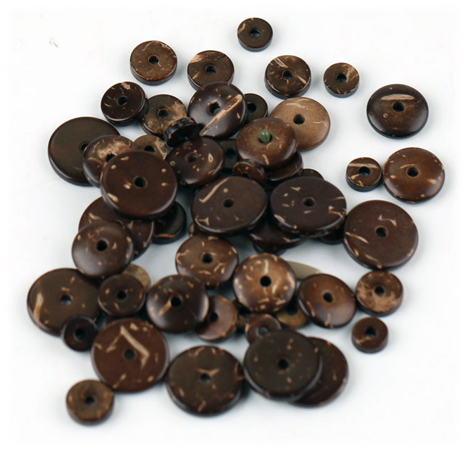 100 bucati separator margele coaja de nuca de cocos [3]