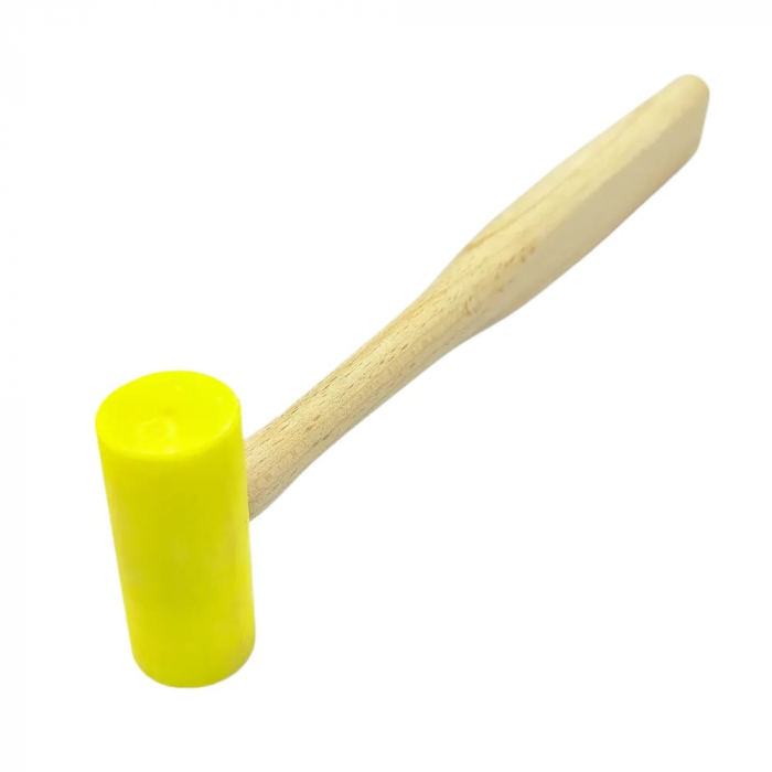 Ciocan cap rotund din nylon si maner oval din lemn [2]
