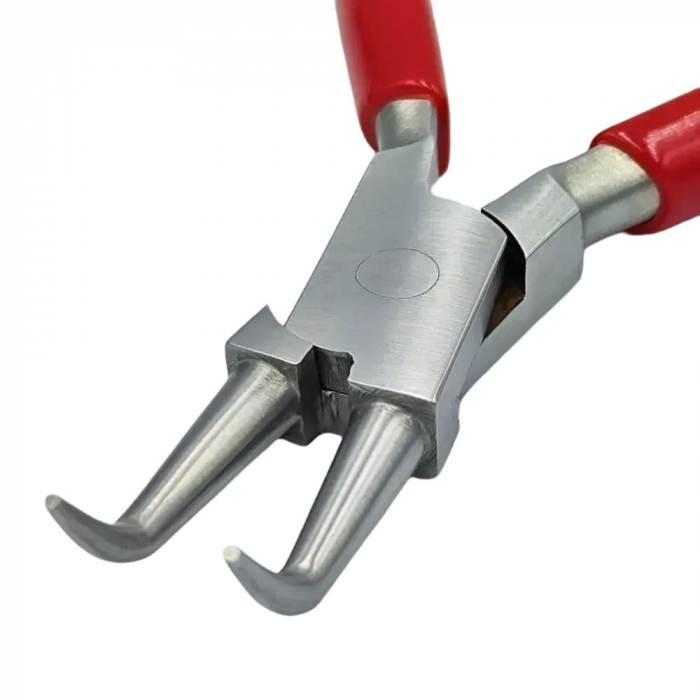 Cleste spit curbat cu arc, falci rotunde, 140mm [4]