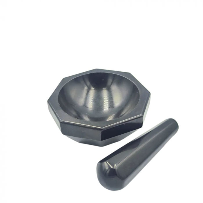 Set mortar și pistil de agat 3 inch [2]