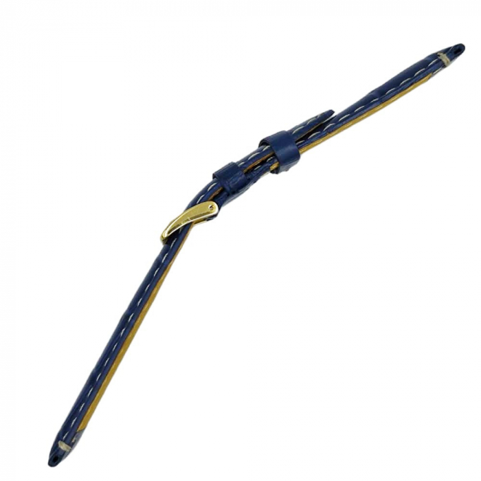 Curea ceas piele naturala croco bleumarin [4]