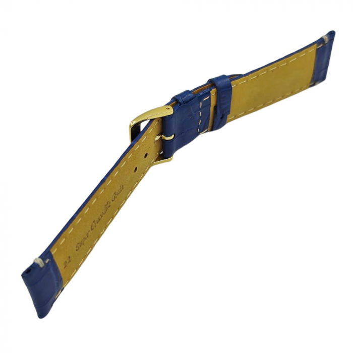 Curea ceas piele naturala croco bleumarin [5]